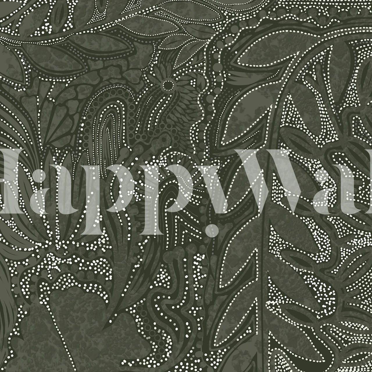 Indigenous Forest wallpaper in a room