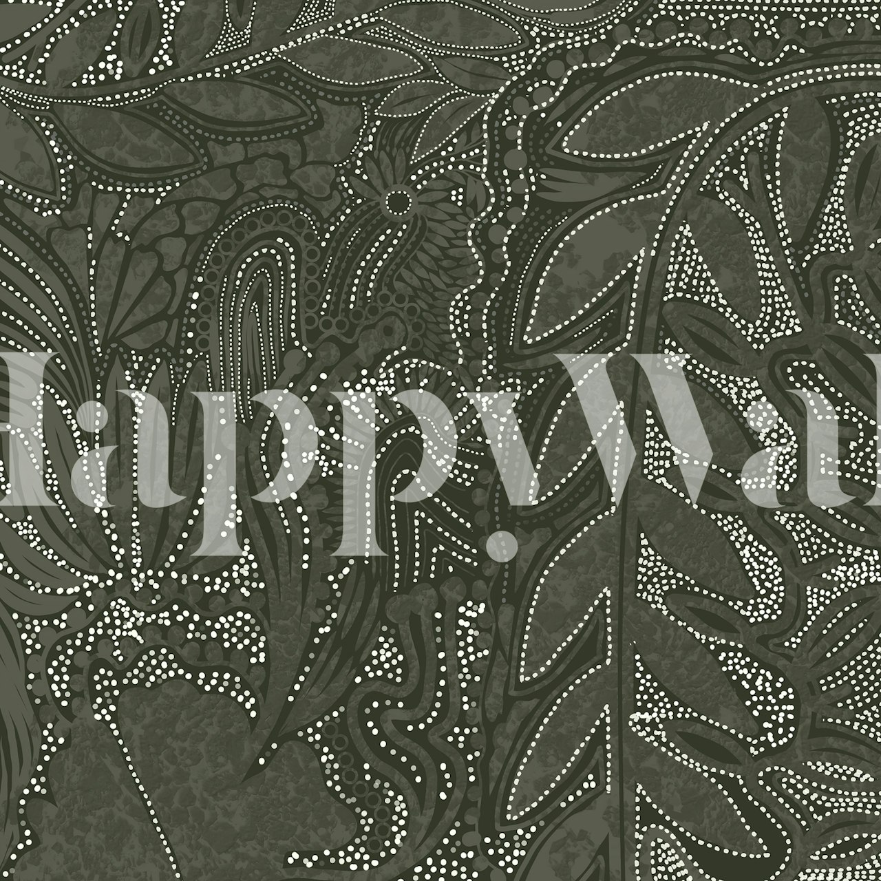 Indigenous Forest wallpaper in a room