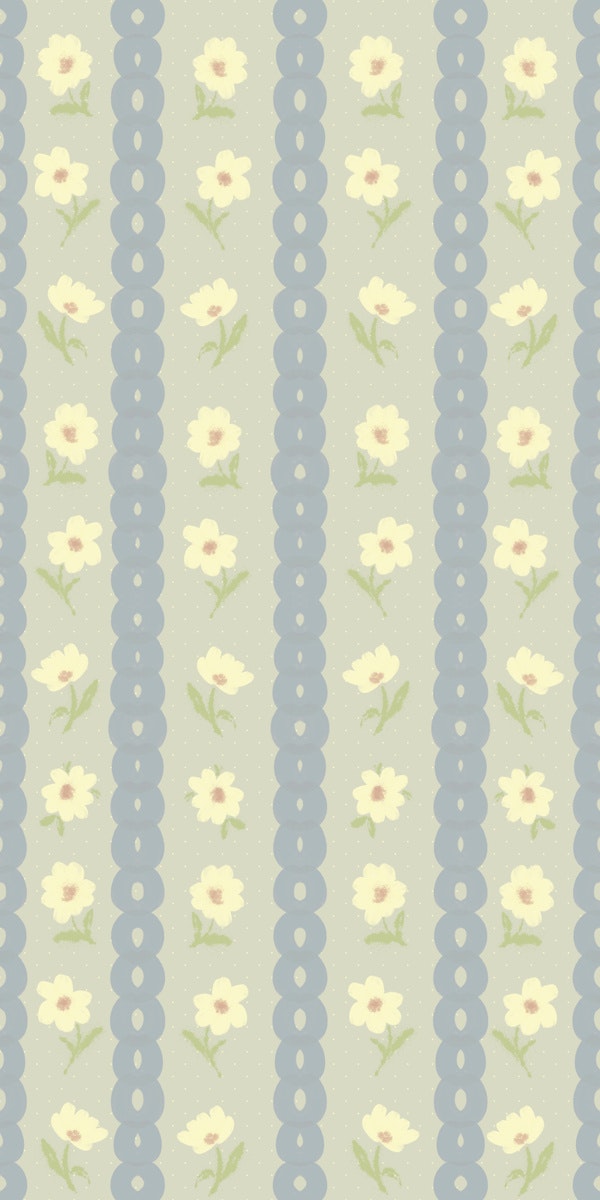 Charming Daisy Stripes