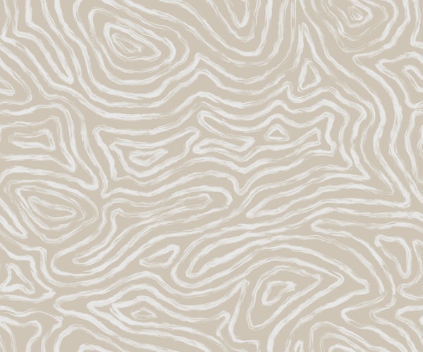 Abstract Moss Organic lines flow muted beige
