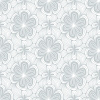 Calming Bloom Flow Silver Grey tapet