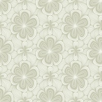 Calming Bloom Flow Light Sage tapet