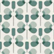 Retro Floral Geometry Sage Green