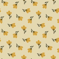 Ditsy Yellow Blossoms wallpaper