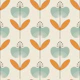 Mid-Century Floral Charm