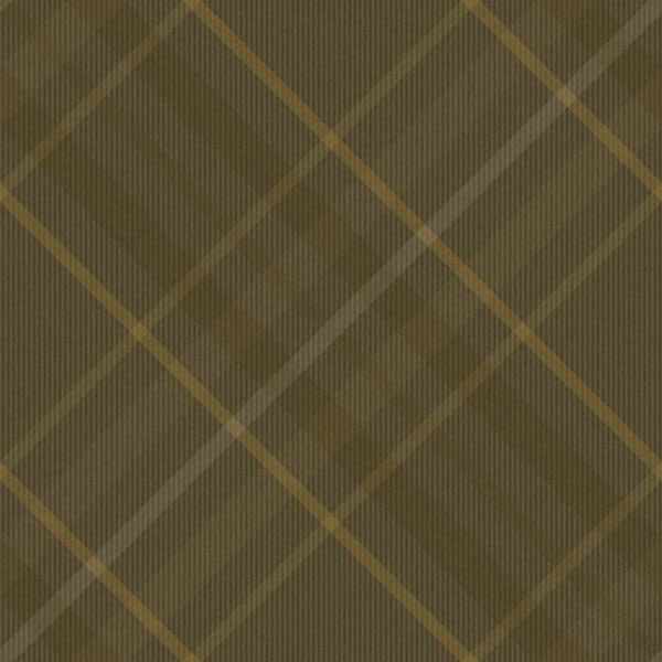 Golden Olive Diagonal Tartan