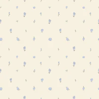 Charming Blue Florals papiers peint