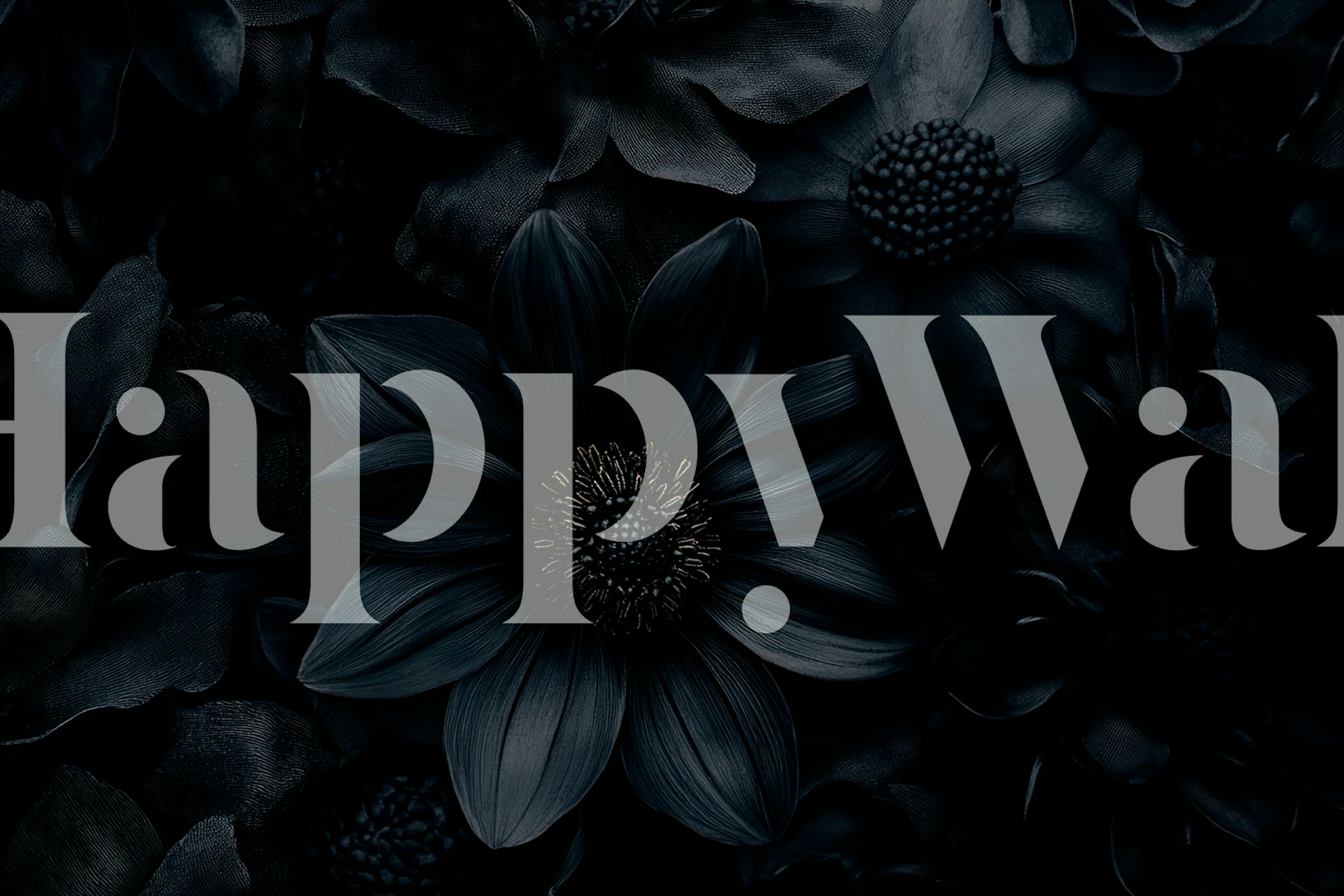 Enchanted Night Petals tapet i et rum