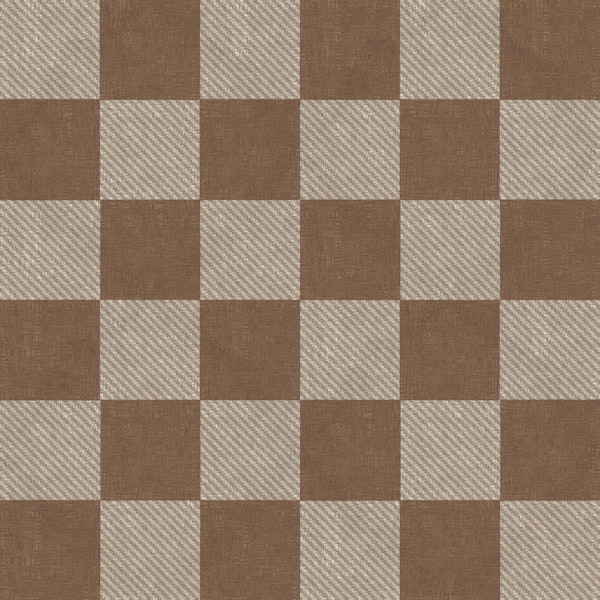 Toffee Raffia Checkerboard