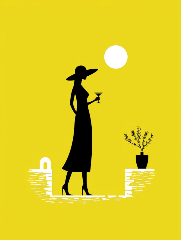 Chic Silhouette Sunset