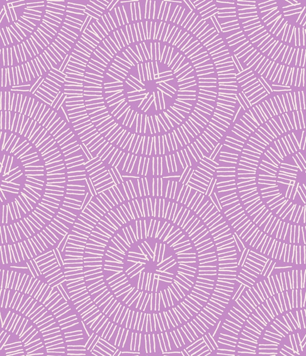 Boho Lines Circles Tribal Shapes Purple