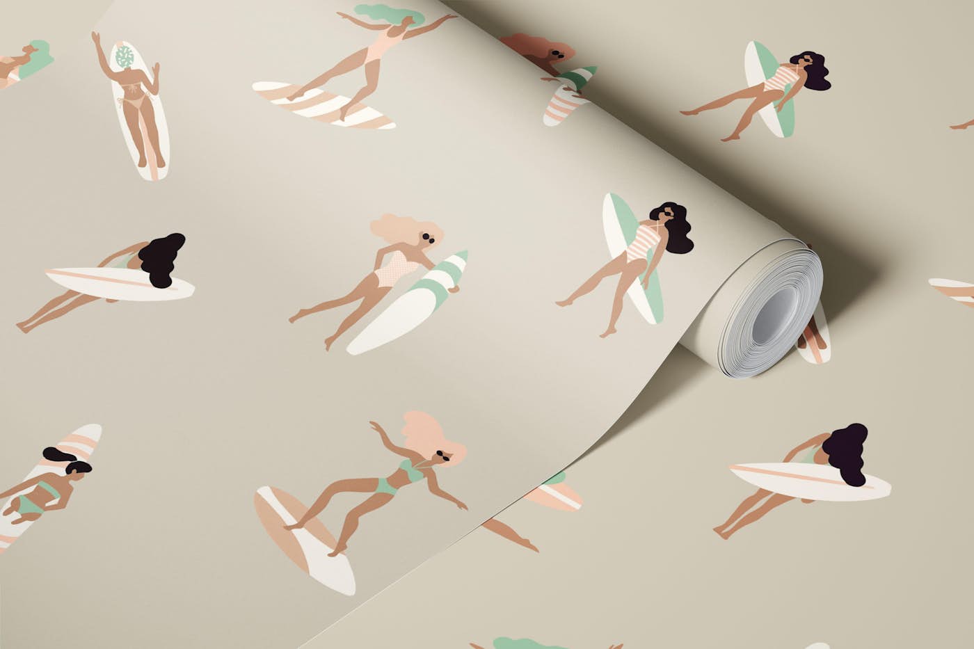 Chic Beach Vibes wallpaper roll