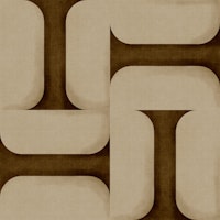 Modern Textured Tiles Umber wallpaper