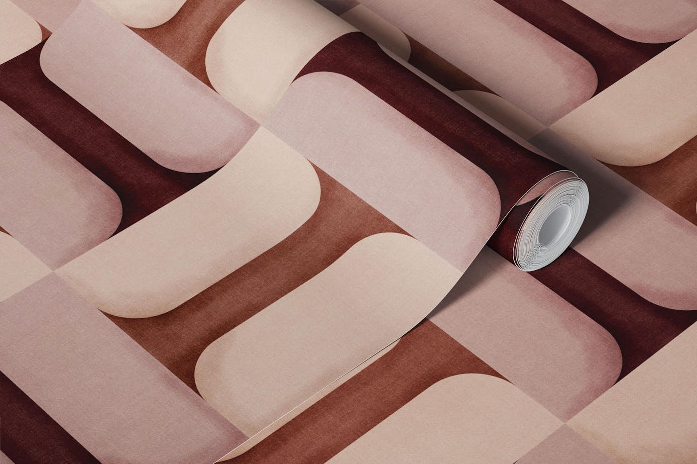 Modern Textured Tiles Clay wallpaper roll