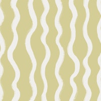 Cloud dancer wavy stripes on green papiers peint
