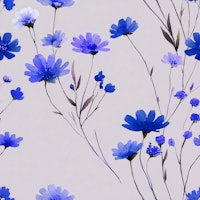 Wildflower Whimsy Blue papiers peint