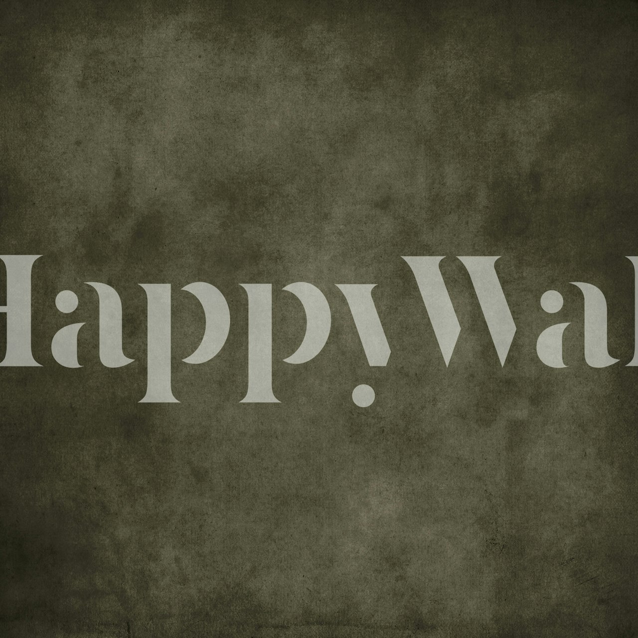 Textured olive green wallpaper with a distressed appearance