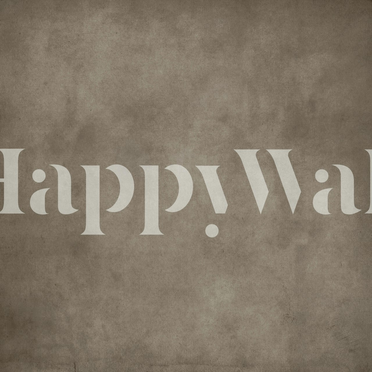 Dirty Paper - Taupe wallpaper in a room