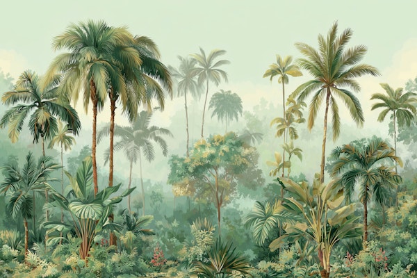 Exotic Forest Dream - Vintage Style