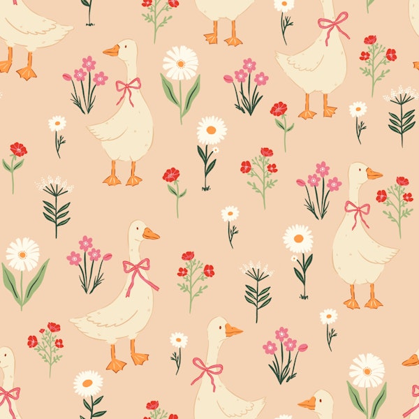 Whimsical Goose Garden