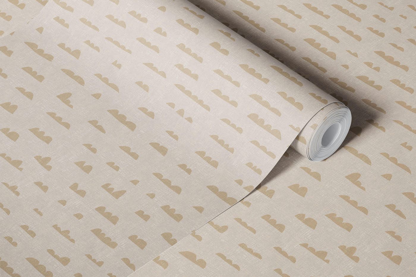 Neutral Abstract shapes with texture wallpaper roll