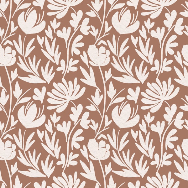 Floral Fork - Burnt Clay