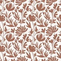 Floral Fork - Mocha Mousse wallpaper