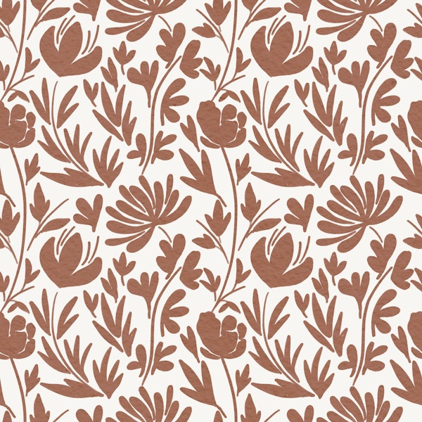 Floral Fork - Mocha Mousse