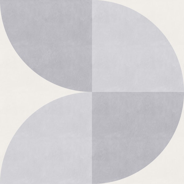 Vertical Geometric Abstract - Cloud Dancer