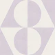 Geometric Abstract in Light Lilac
