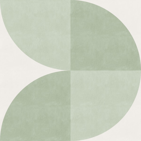 Vertical Geometric Abstract - Almost Aqua