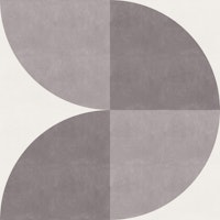 Vertical Geometric Abstract - Dark Sky Grey tapet