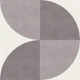Vertical Geometric Abstract - Dark Sky Grey