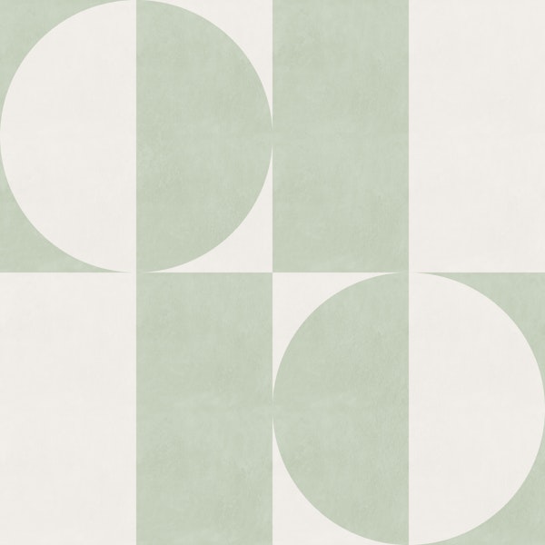 Geometric Tile in Almost Aqua