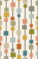 bauhaus striped squares - colorful wallpaper