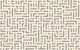 bauhaus geometric maze - taupe grey mustard