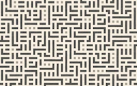 bauhaus geometric maze - black grey wallpaper