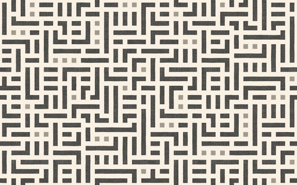 bauhaus geometric maze - black grey