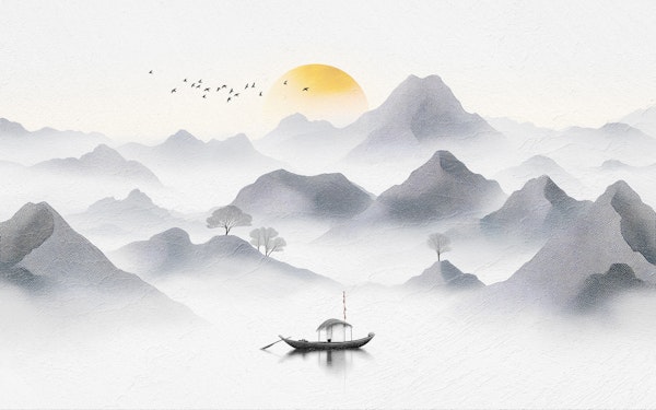 Serene Mountain Artwork