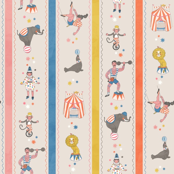 Charming Vintage Circus Stripe