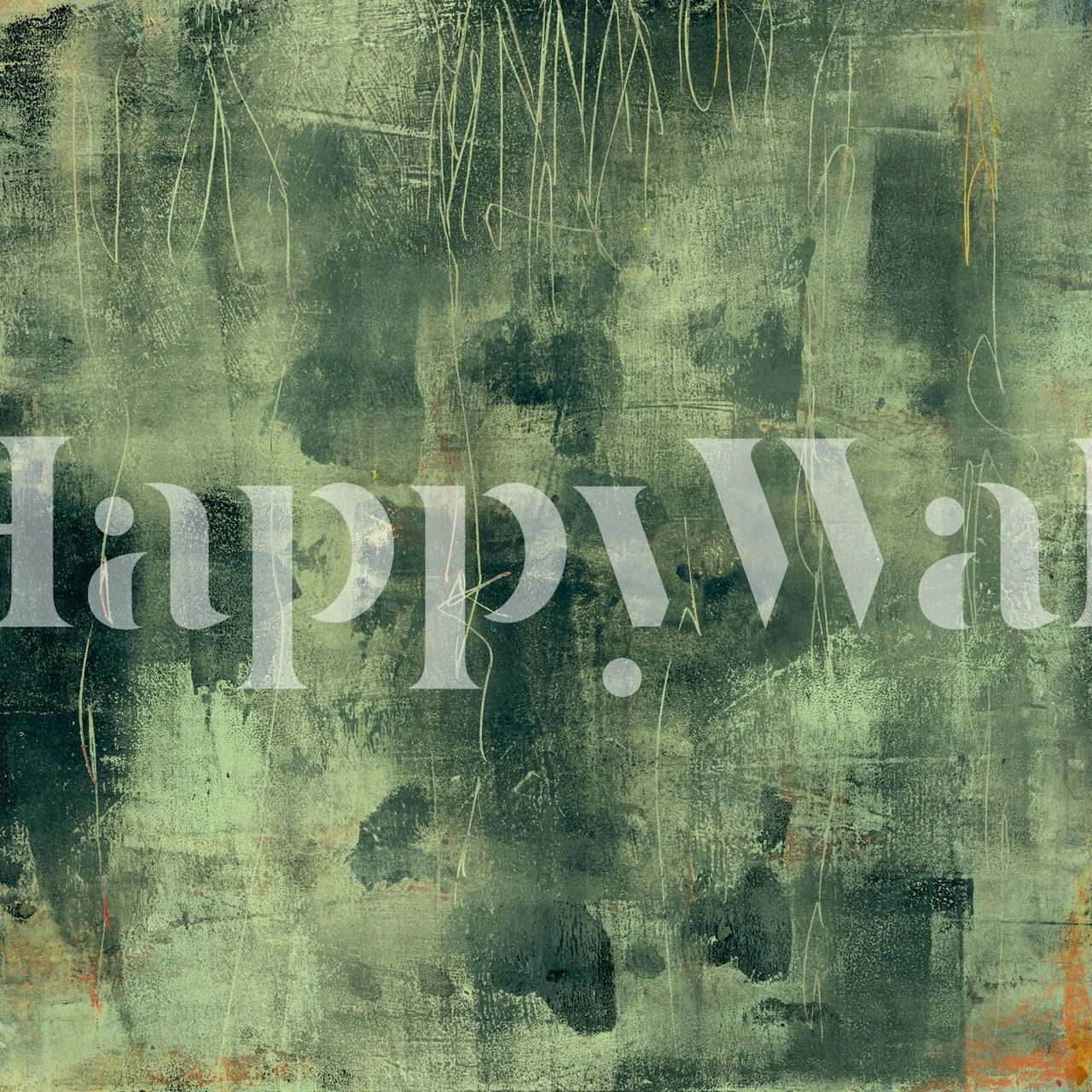 Tex mix green carta da parati in un ambiente di stanza