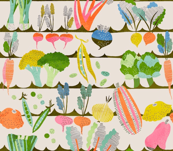 Vintage Veggie Garden