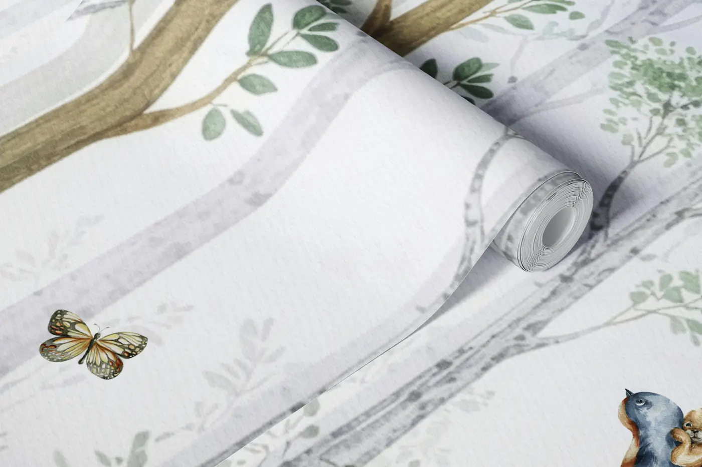 Whimsical Woodland Gathering wallpaper roll