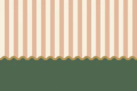 Stripes & Scallop Color Block – Pink & Green wallpaper