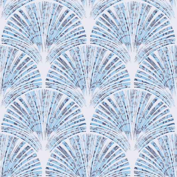 Art Deco Elegant Feathered Scallops light