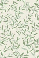 Gentle Branches in Soft Green Leaf Vines behang