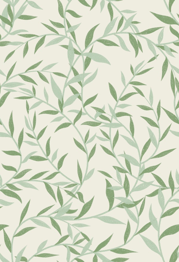 Gentle Branches in Soft Green Leaf Vines