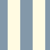 demin blue and vanilla cream wide stripe wallpaper