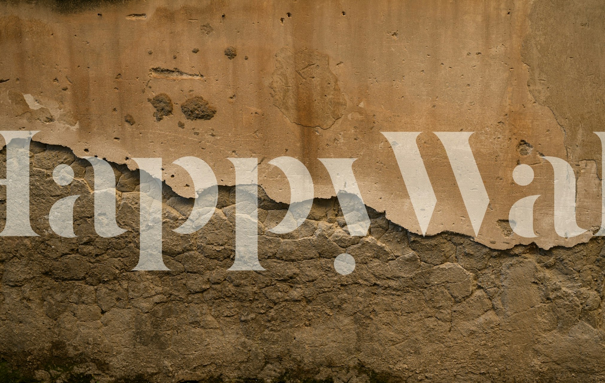 Rustic Stone Wall Napoli 2 wallpaper in a room