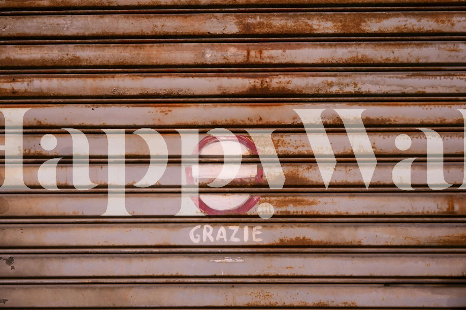 Rustic Grazie Shutter Napoli 1 wallpaper in a room
